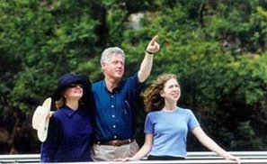 El Presidente Bill Clinton y su familia