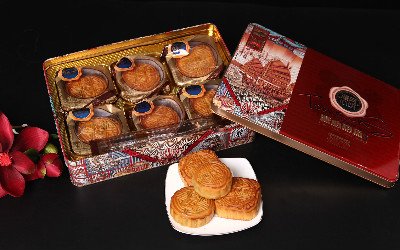 pasteles se veden en los mercado callejero